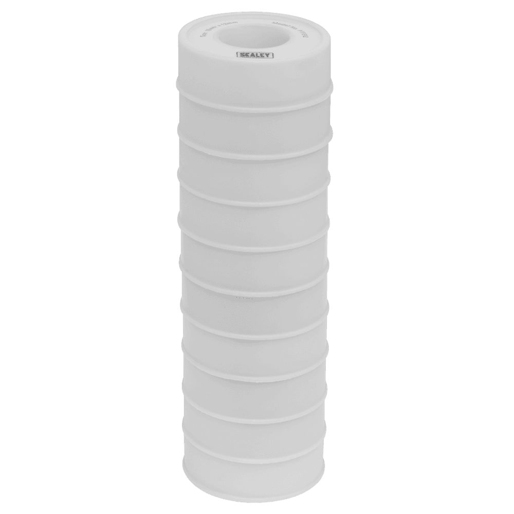 Sealey PTFE Thread Sealing Tape 12mtr x 12mm Pack of 10 Model No-20076