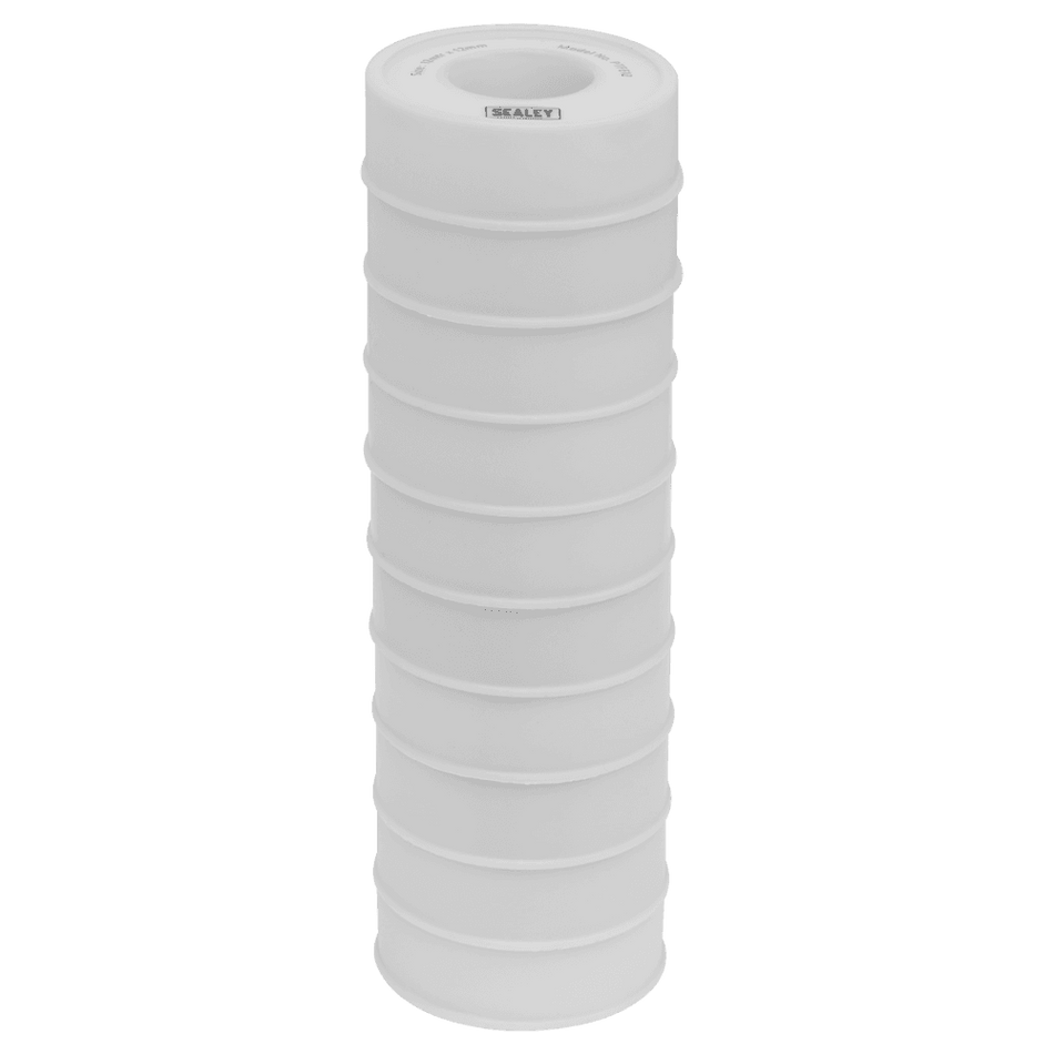 Sealey PTFE Thread Sealing Tape 12mtr x 12mm Pack of 10 Model No-20076