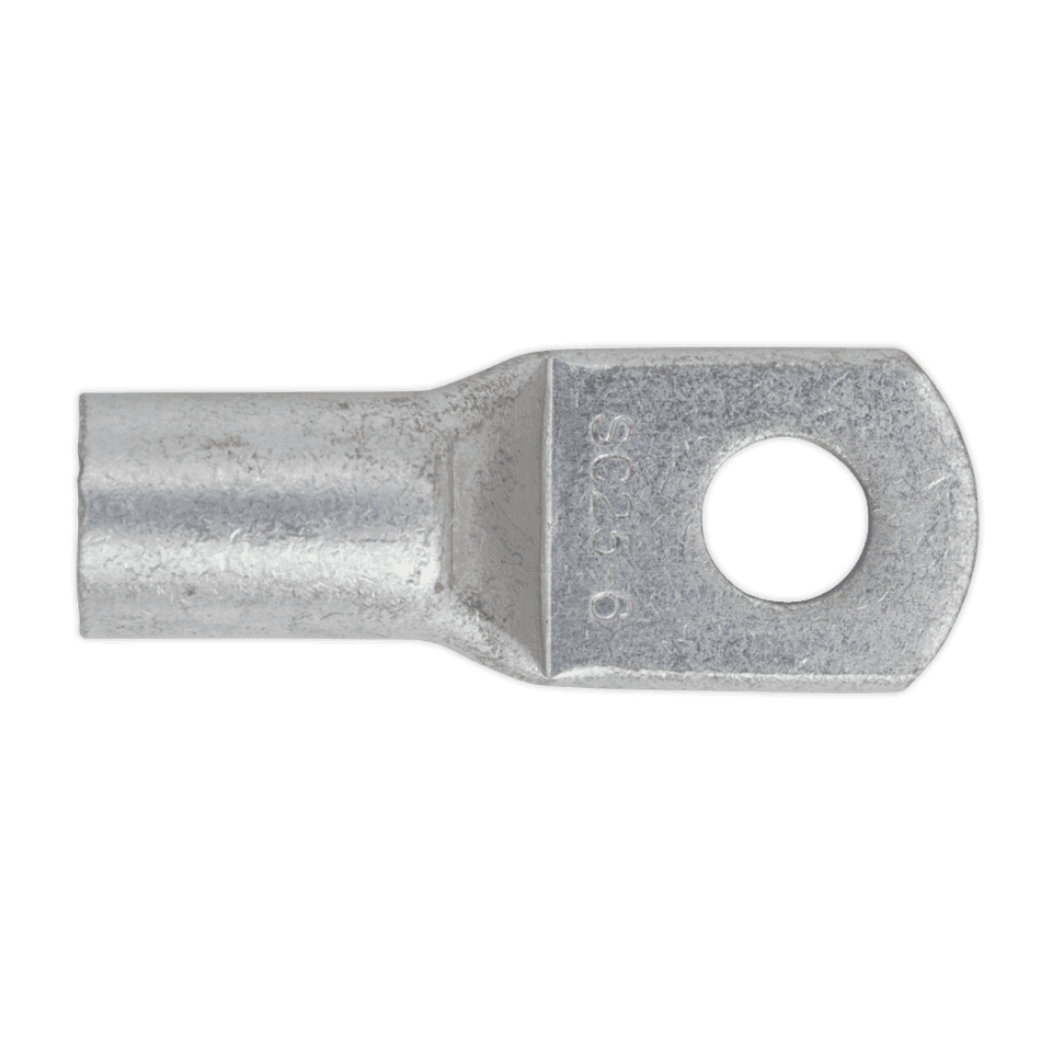 Sealey Copper Lug Terminal 25mmÃ‡Â« x 6mm Pack of 10 Model No-20109