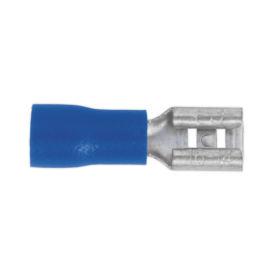 Sealey Push-On Terminal 4.8mm Female Blue Pack of 100 Model No-20137
