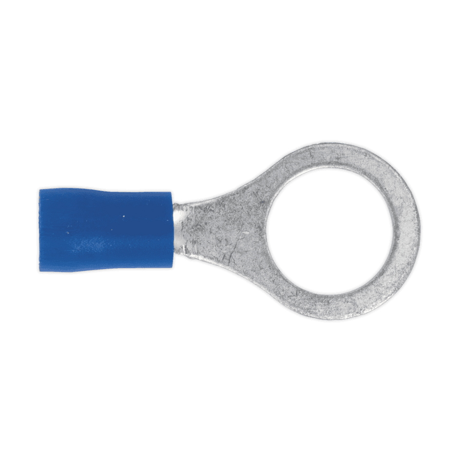 Sealey Easy-Entry Ring Terminal 10.5mm (3/8") Blue Pack of 100 Model No-20142