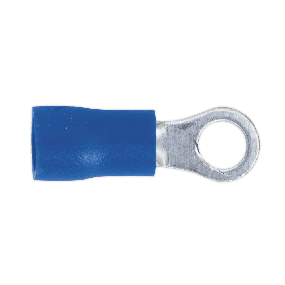 Sealey Easy-Entry Ring Terminal 4.3mm (4BA), Blue - Pack of 100 Model No-20143