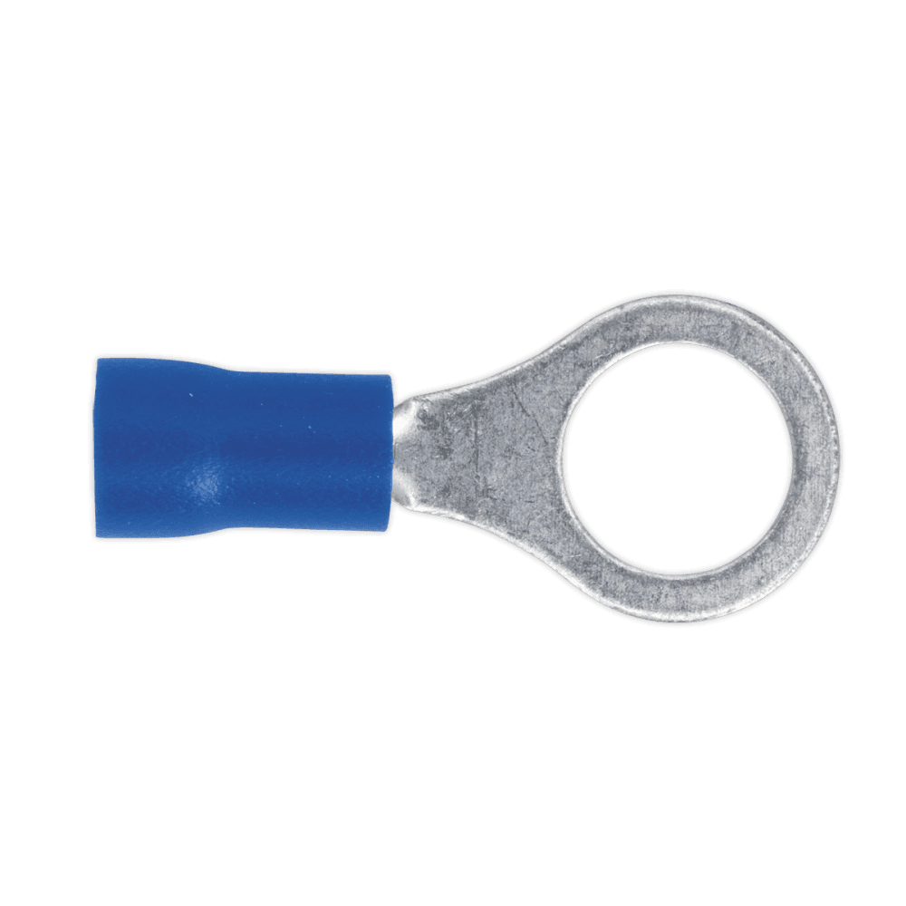 Sealey Easy-Entry Ring Terminal 8.4mm (5/16"), Blue - Pack of 100 Model No-20146