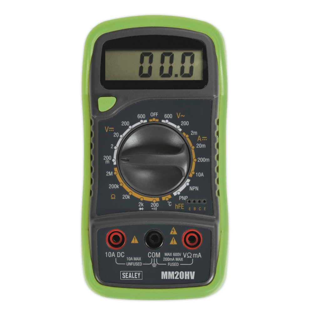 Sealey Digital Multimeter 8 Function with Thermocouple Hi-Vis Model No-20150