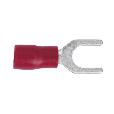 Sealey Easy-Entry Fork Terminal 5.3mm (2BA), Red - Pack of 100 Model No-20163