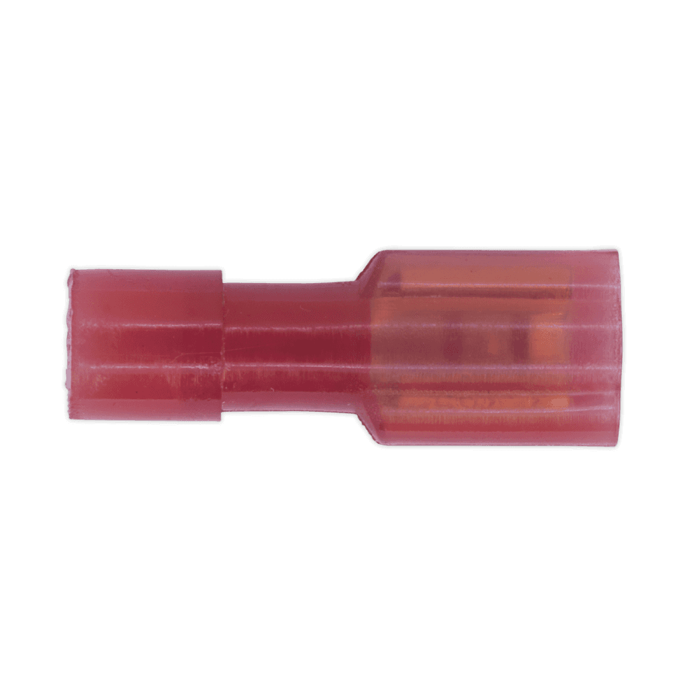 Sealey Fully Insulated Terminal 4.7mm Female Red Pack of 100 Model No-20164