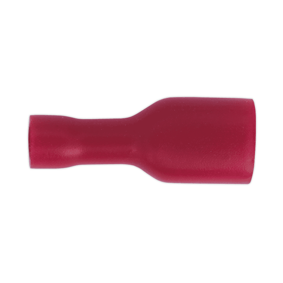 Sealey Fully Insulated Terminal 6.3mm Female Red Pack of 100 Model No-20165