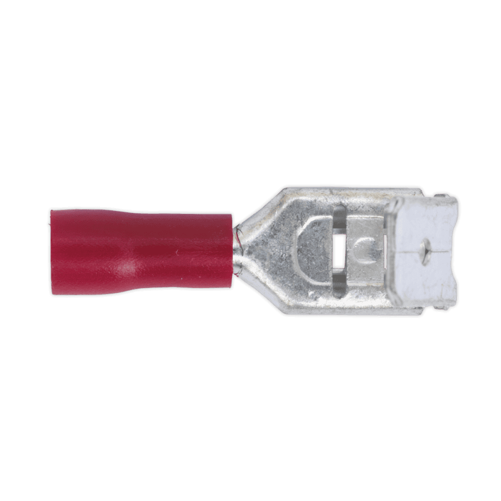 Sealey Piggy-Back Terminal 6.3mm Red Pack of 100 Model No-20166