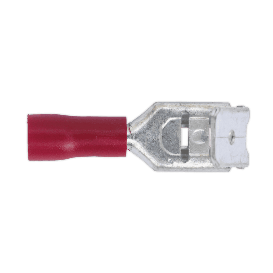Sealey Piggy-Back Terminal 6.3mm Red Pack of 100 Model No-20166