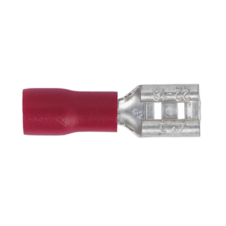 Sealey Push-On Terminal 4.8mm Female Red Pack of 100 Model No-20169