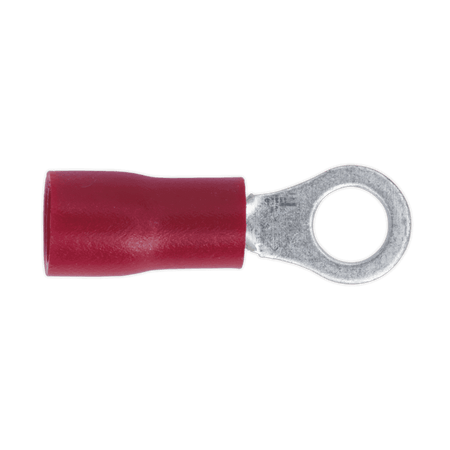 Sealey Easy-Entry Ring Terminal 4.3mm (4BA), Red - Pack of 100 Model No-20173