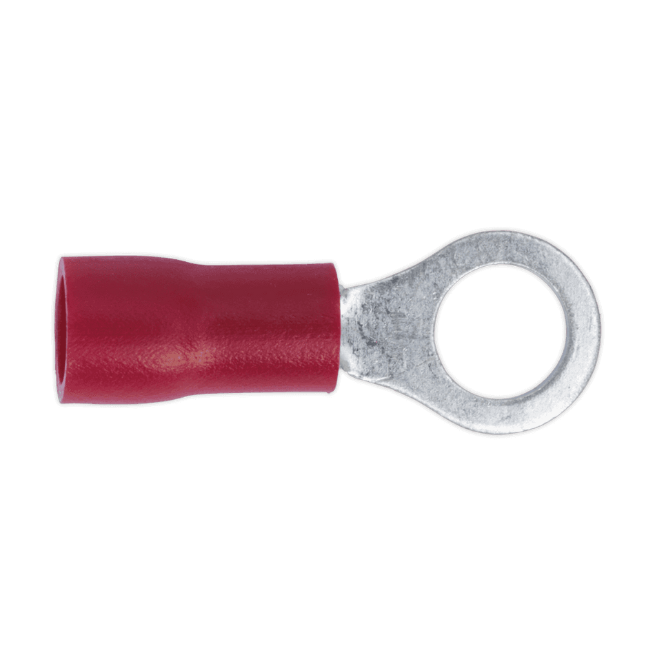 Sealey Easy-Entry Ring Terminal 5.3mm (2BA) Red Pack of 100 Model No-20174