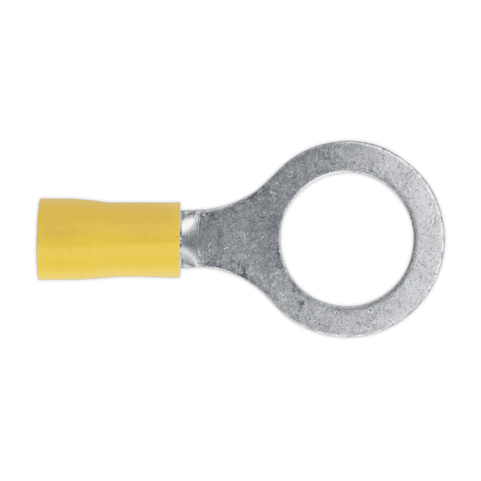 Sealey Easy-Entry Ring Terminal 13mm (1/2") Yellow Pack of 100 Model No-20187