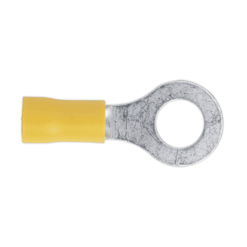 Sealey Easy-Entry Ring Terminal 8.4mm (5/16") Yellow Pack of 100 Model No-20190