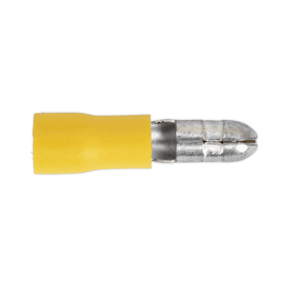 Sealey Bullet Terminal 5mm Yellow Pack of 100 Model No-20191