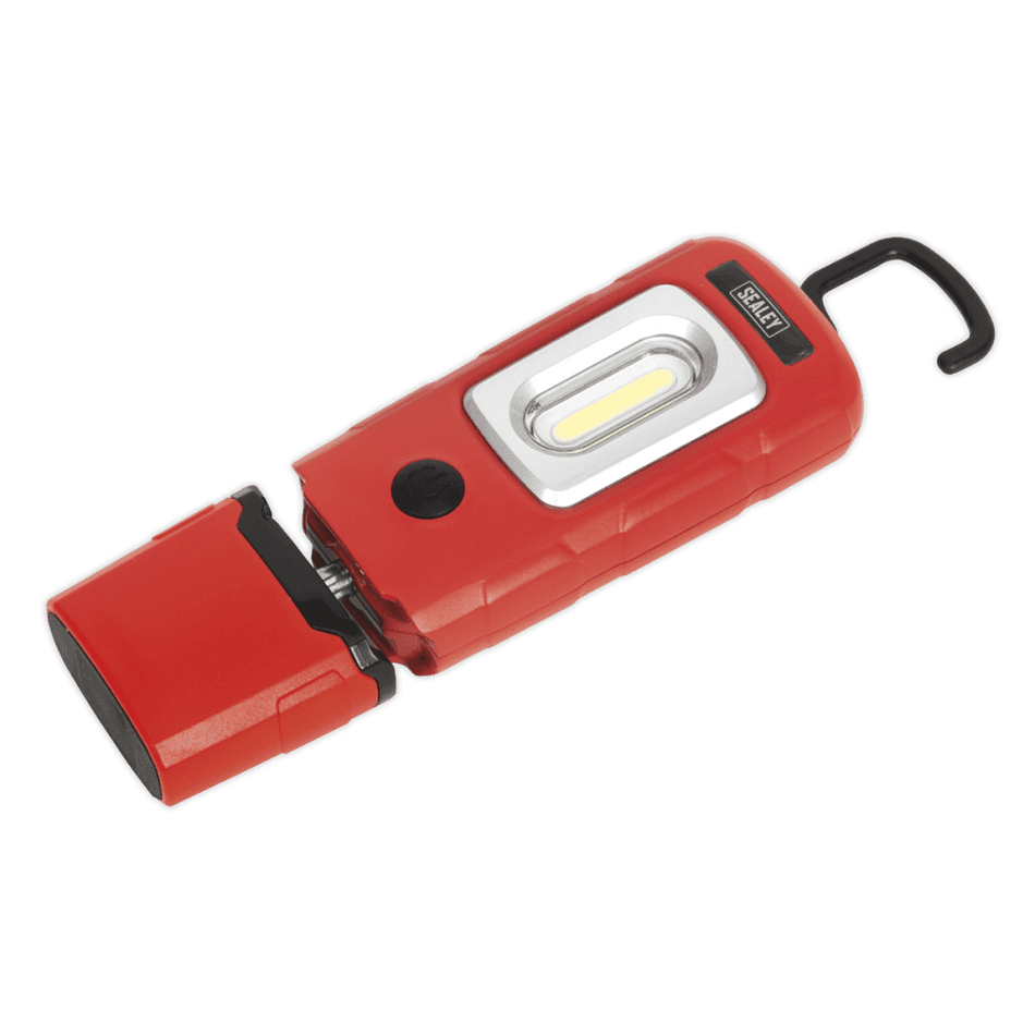 Sealey Rechargeable 360Ã‡Ã· Inspection Lamp 2W COB + 1W LED Red Lithium-Polymer Model No-20221