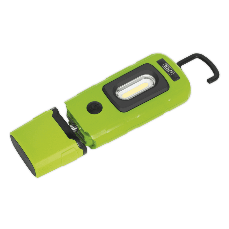 Sealey Rechargeable 360Ã‡Ã· Inspection Lamp 2W COB + 1W LED Green Lithium-Polymer Model No-20222