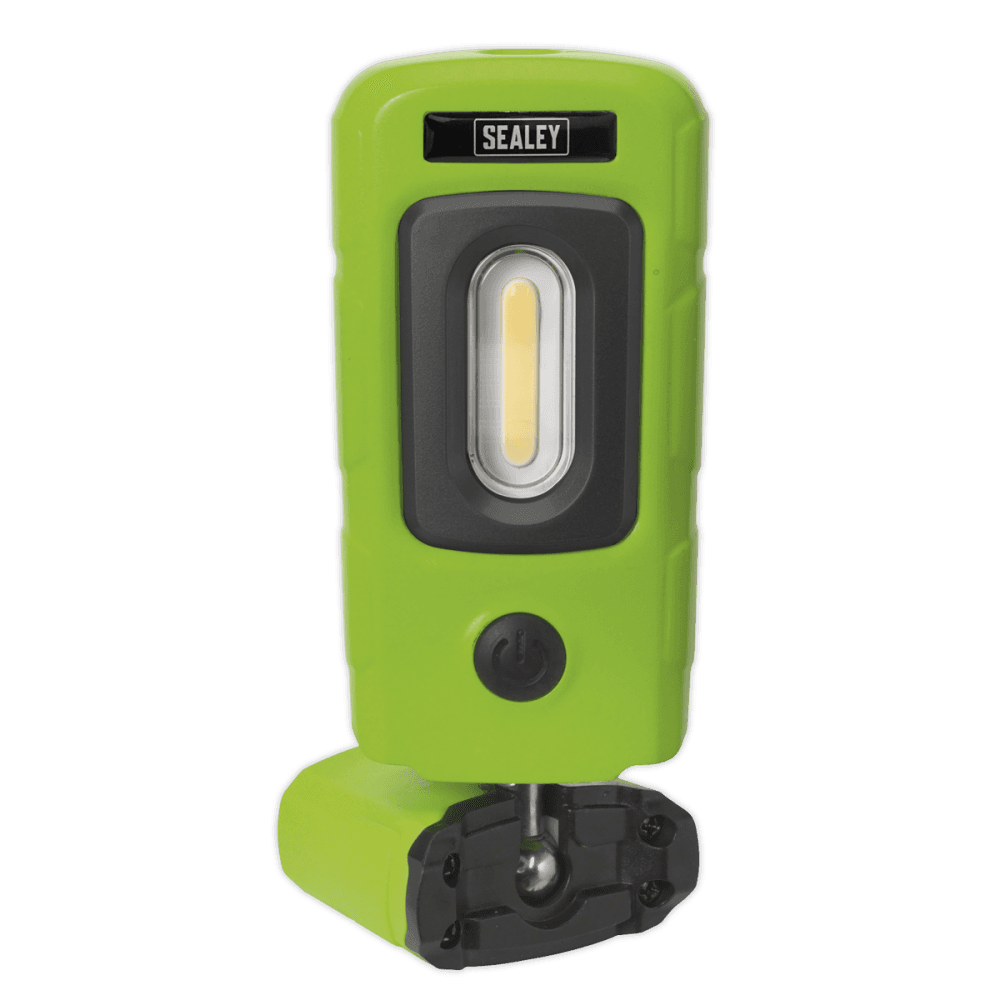 Sealey Rechargeable 360° Inspection Light 3W COB & 1W SMD LED - Green Model No-20222