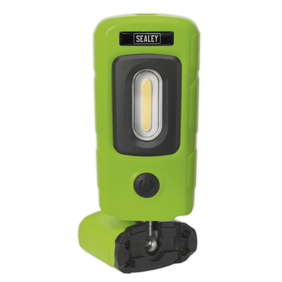 Sealey Rechargeable 360Ã‡Ã· Inspection Lamp 2W COB + 1W LED Green Lithium-Polymer Model No-20222