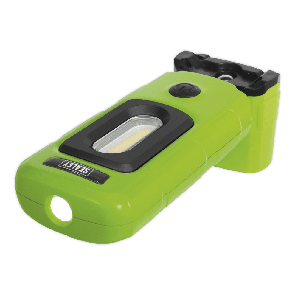 Sealey Rechargeable 360° Inspection Light 3W COB & 1W SMD LED - Green Model No-20222
