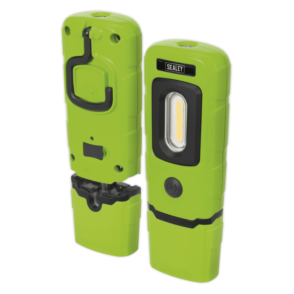 Sealey Rechargeable 360° Inspection Light 3W COB & 1W SMD LED - Green Model No-20222
