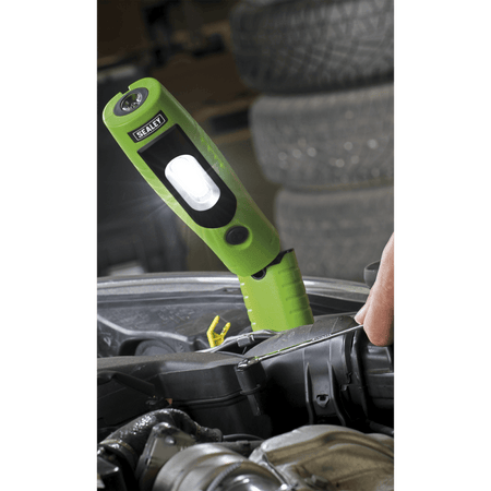 Sealey Rechargeable 360° Inspection Light 4W & 3W SMD LED - Green Model No-20223
