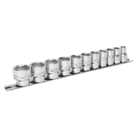 Sealey Socket Set 11pc 3/8"Sq Drive Lock-On 6pt Imperial Model No-20232
