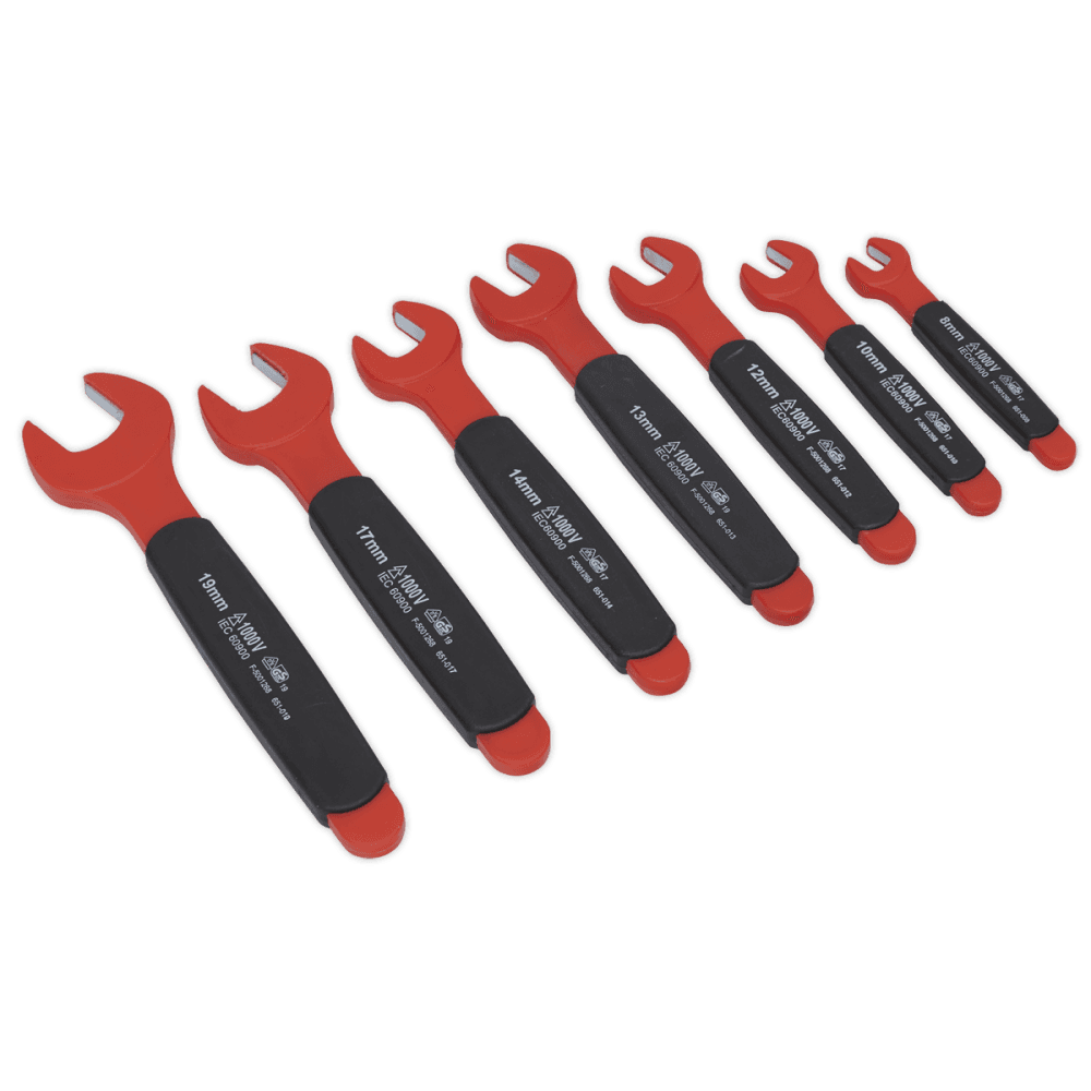 Sealey Insulated Open End Spanner Set 7pc VDE Approved Model No-20234