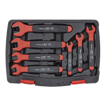 Sealey Insulated Open End Spanner Set 7pc VDE Approved Model No-20234