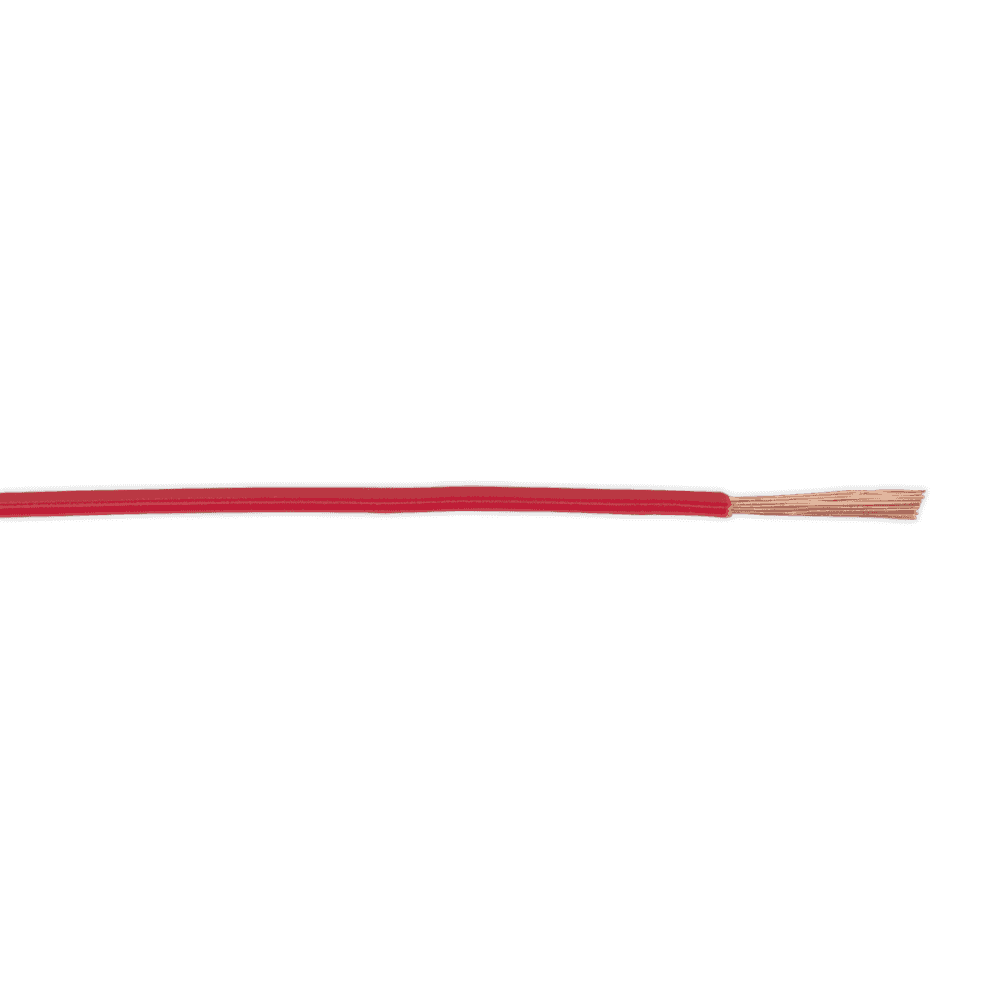 Sealey Thin Wall Automotive Cable Single 1mm² 32/0.20mm 50m - Red Model No-20254