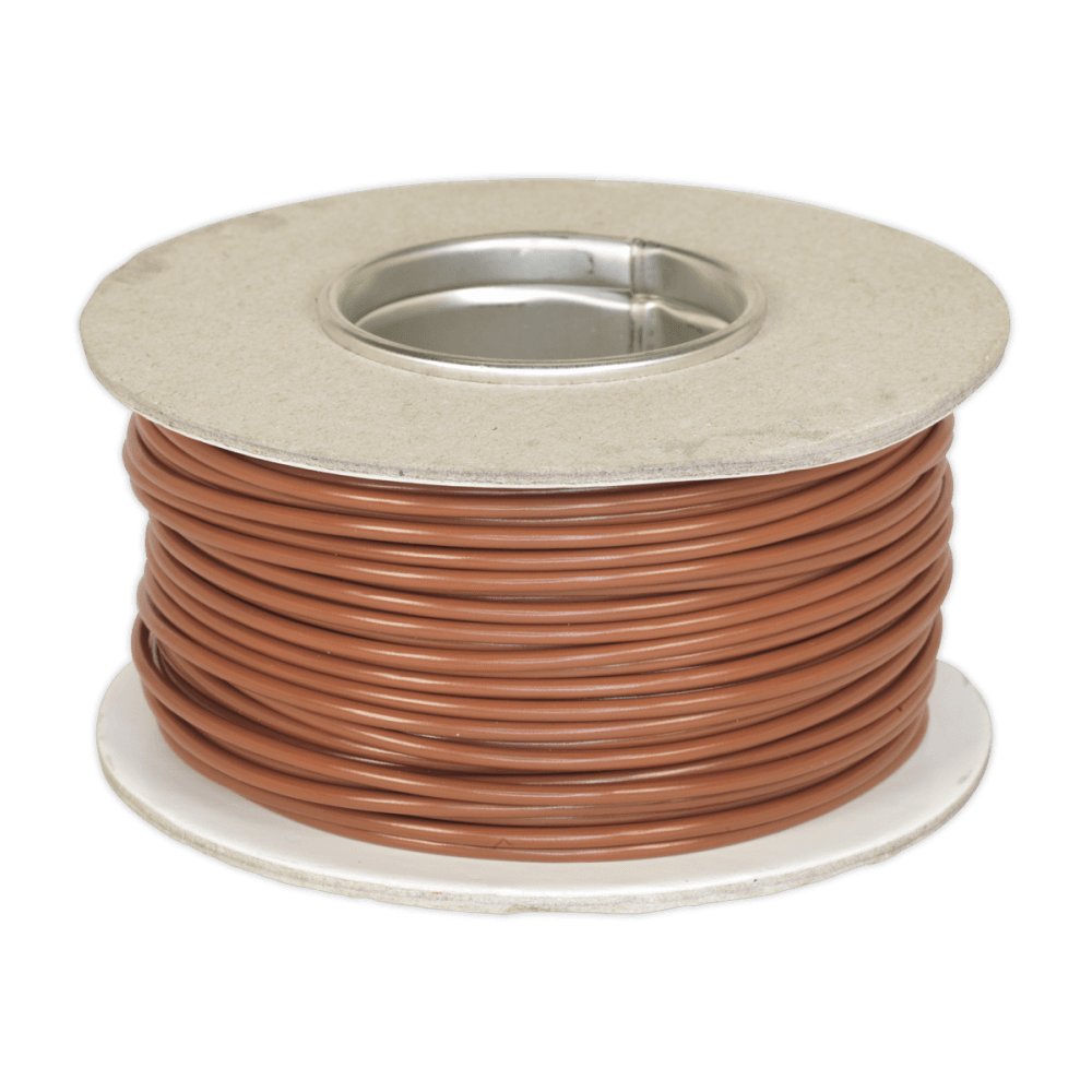Sealey Thin Wall Single Automotive Cable 2mm² 28/0.30mm 50m - Brown Model No-20258