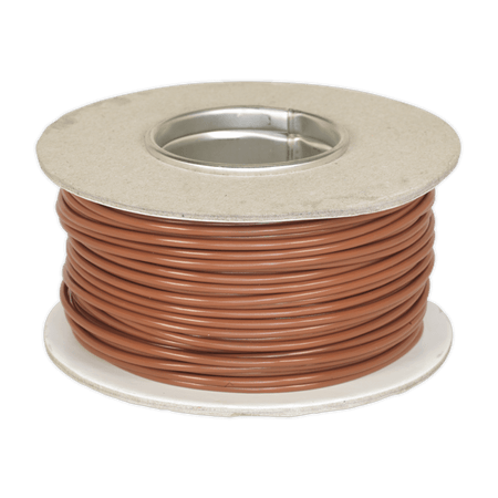 Sealey Thin Wall Single Automotive Cable 2mm² 28/0.30mm 50m - Brown Model No-20258