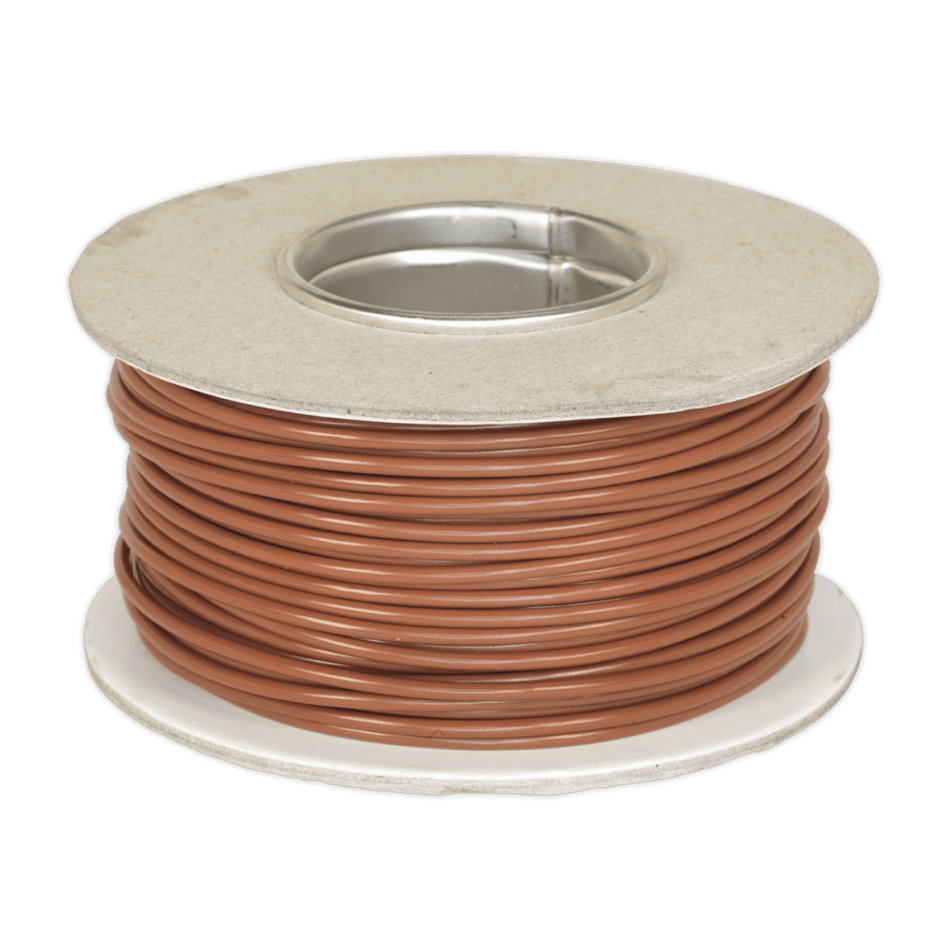 Sealey Thin Wall Cable Single 2mmÃ‡Â« 28/0.30mm 50mtr Brown Model No-20258