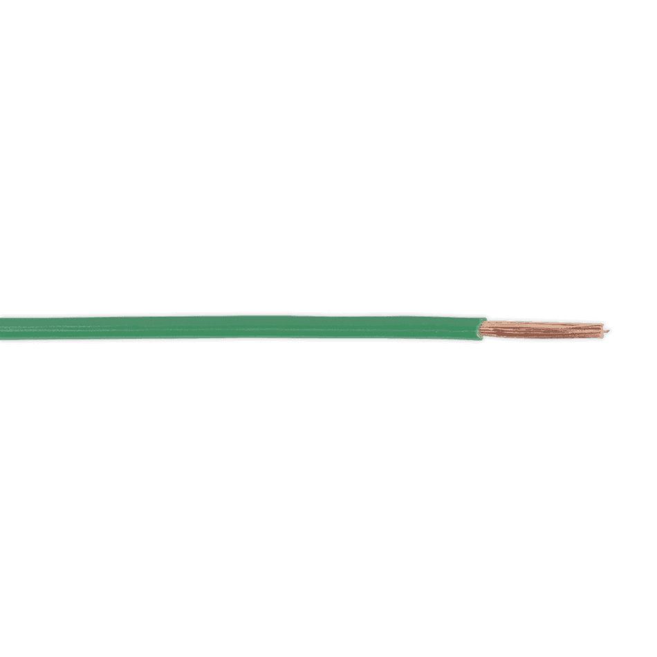Sealey Thin Wall Cable Single 2mmÃ‡Â« 28/0.30mm 50mtr Green Model No-20260