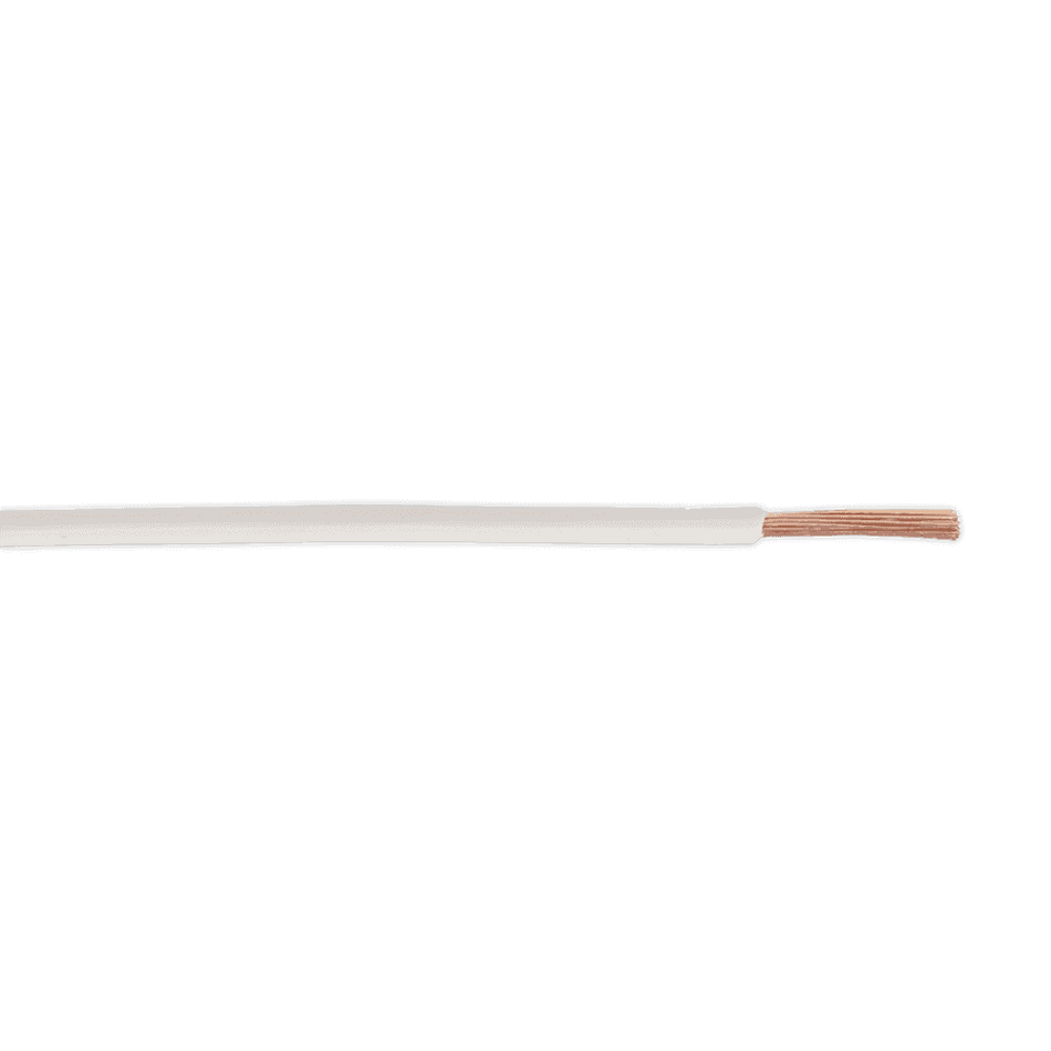 Sealey Thin Wall Cable Single 2mmÃ‡Â« 28/0.30mm 50mtr White Model No-20262