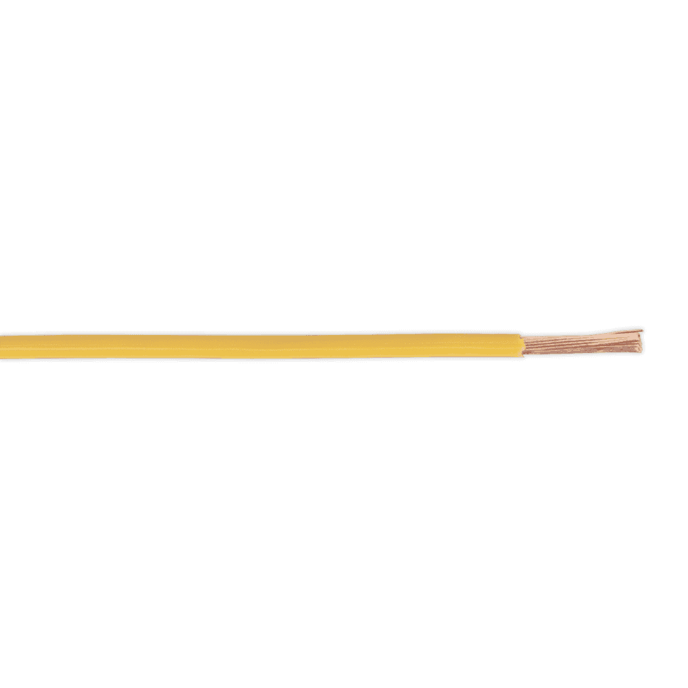 Sealey Thin Wall Automotive Cable Single 2mm² 28/0.30mm 50m - Yellow Model No-20263