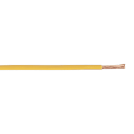 Sealey Thin Wall Automotive Cable Single 2mm² 28/0.30mm 50m - Yellow Model No-20263
