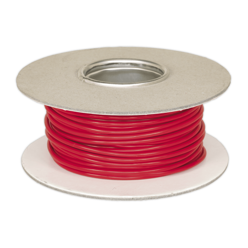 Sealey Automotive Cable Thin Wall Single 3mm² 44/0.30mm 30m - Red Model No-20265