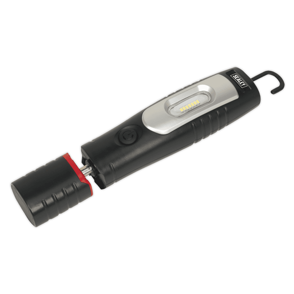 Sealey Rechargeable 360Ã‡Ã· Inspection Lamp 7 SMD + 3W LED Black Lithium-ion Model No-20313