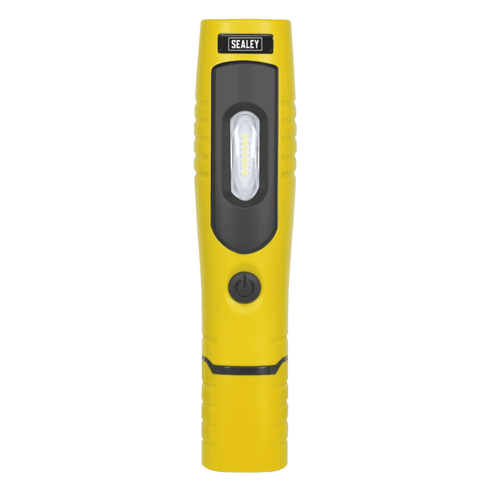 Sealey Rechargeable 360Ã‡Ã· Inspection Lamp 7 SMD + 3W LED Yellow Lithium-ion Model No-20315