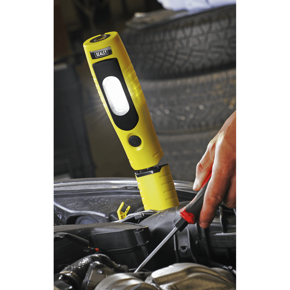 Sealey Rechargeable 360° Inspection Light 4W & 3W SMD LED - Yellow Model No-20315