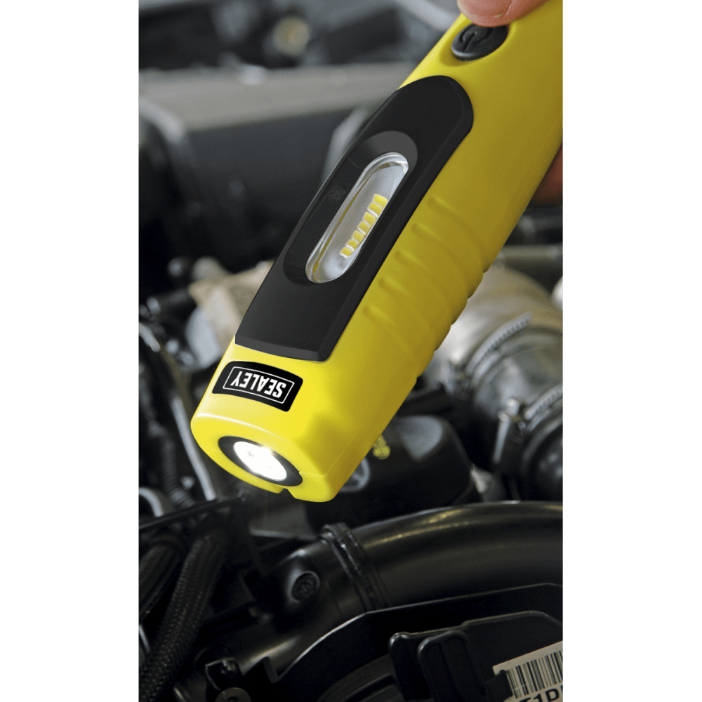 Sealey Rechargeable 360° Inspection Light 4W & 3W SMD LED - Yellow Model No-20315