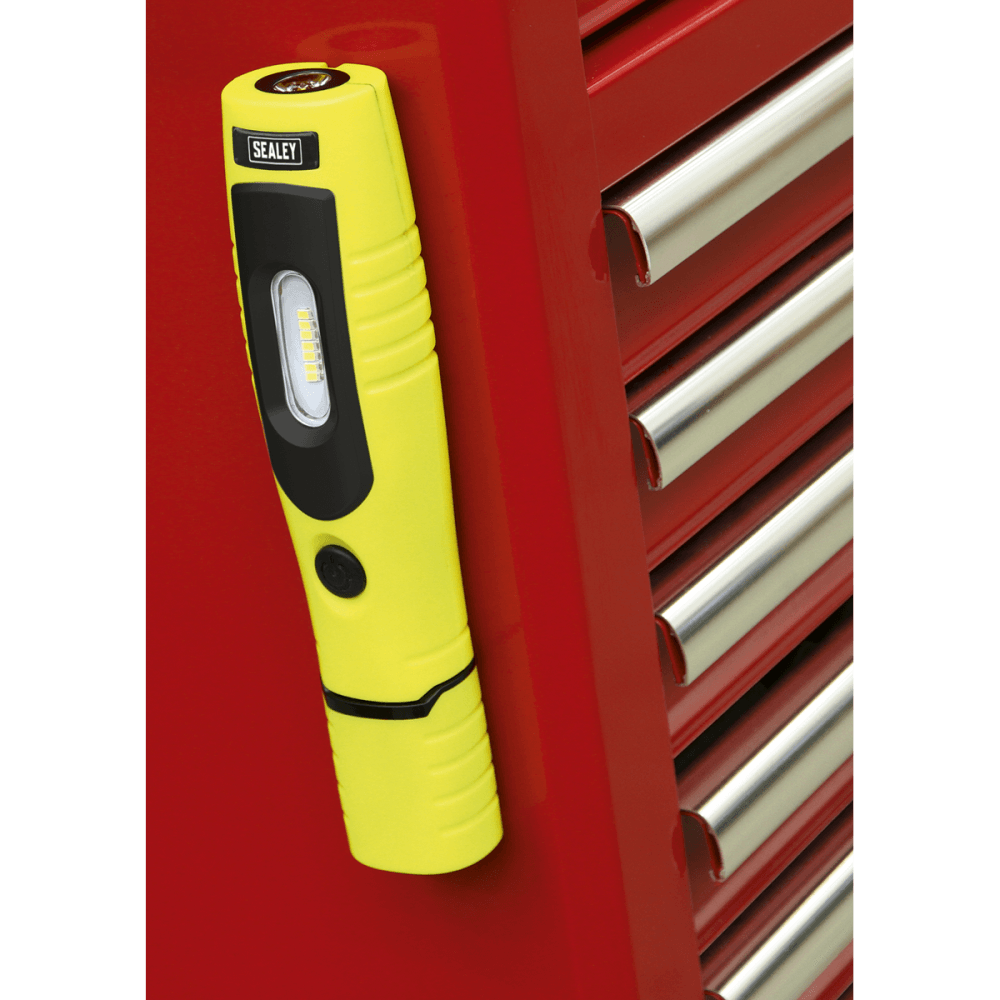 Sealey Rechargeable 360° Inspection Light 4W & 3W SMD LED - Yellow Model No-20315