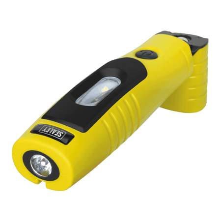 Sealey Rechargeable 360° Inspection Light 4W & 3W SMD LED - Yellow Model No-20315