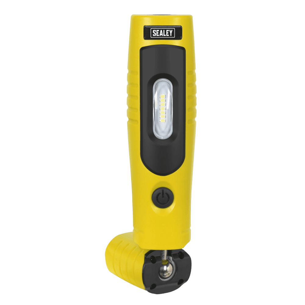 Sealey Rechargeable 360° Inspection Light 4W & 3W SMD LED - Yellow Model No-20315