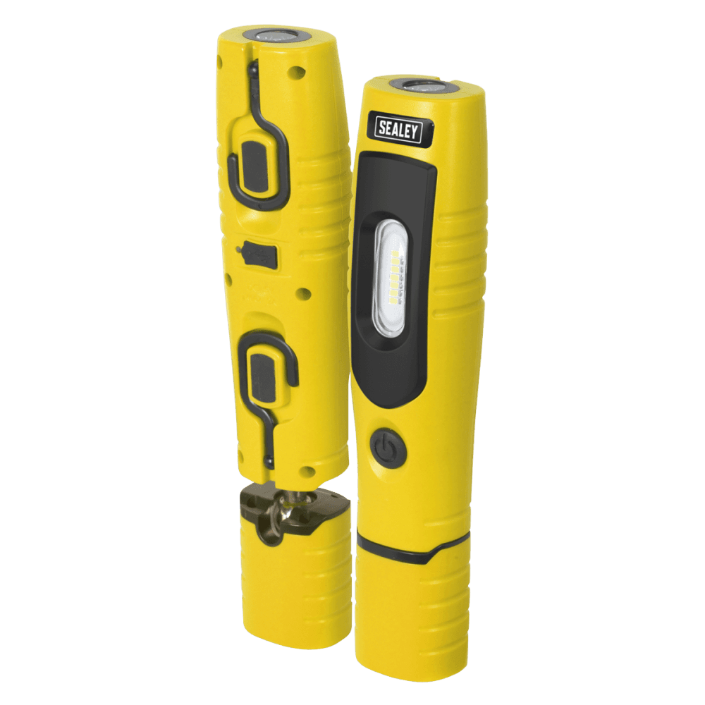 Sealey Rechargeable 360° Inspection Light 4W & 3W SMD LED - Yellow Model No-20315
