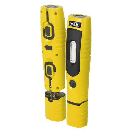 Sealey Rechargeable 360° Inspection Light 4W & 3W SMD LED - Yellow Model No-20315