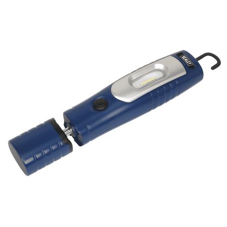 Sealey Rechargeable 360Ã‡Ã· Inspection Lamp 7 SMD + 3W LED Blue Lithium-ion Model No-20316