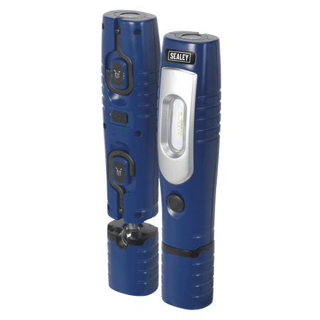 Sealey Rechargeable 360Ã‡Ã· Inspection Lamp 7 SMD + 3W LED Blue Lithium-ion Model No-20316