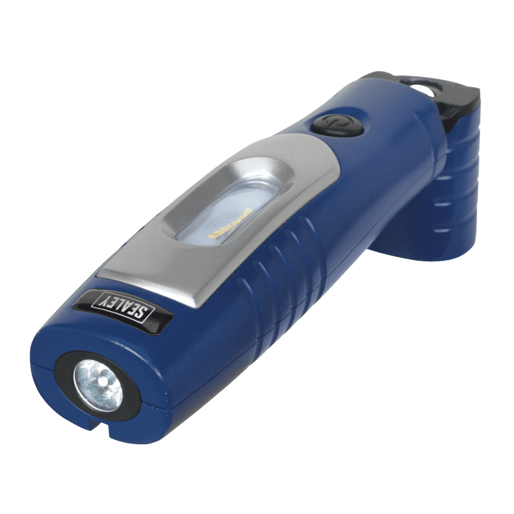 Sealey Rechargeable 360Ã‡Ã· Inspection Lamp 7 SMD + 3W LED Blue Lithium-ion Model No-20316
